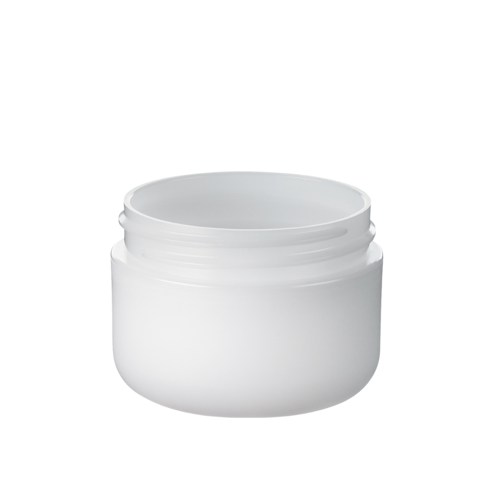 1 oz White Double Wall Jar with Lid 53-400 12 Pack