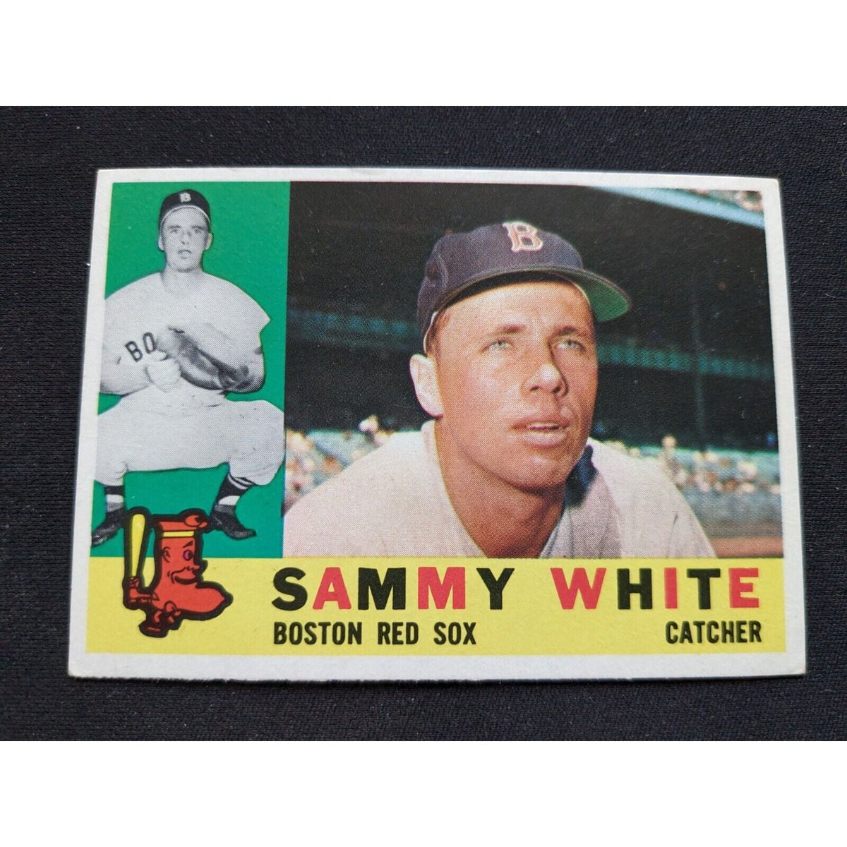 1960 Topps Baseball Card #203 – Sammy White (Boston Red Sox)