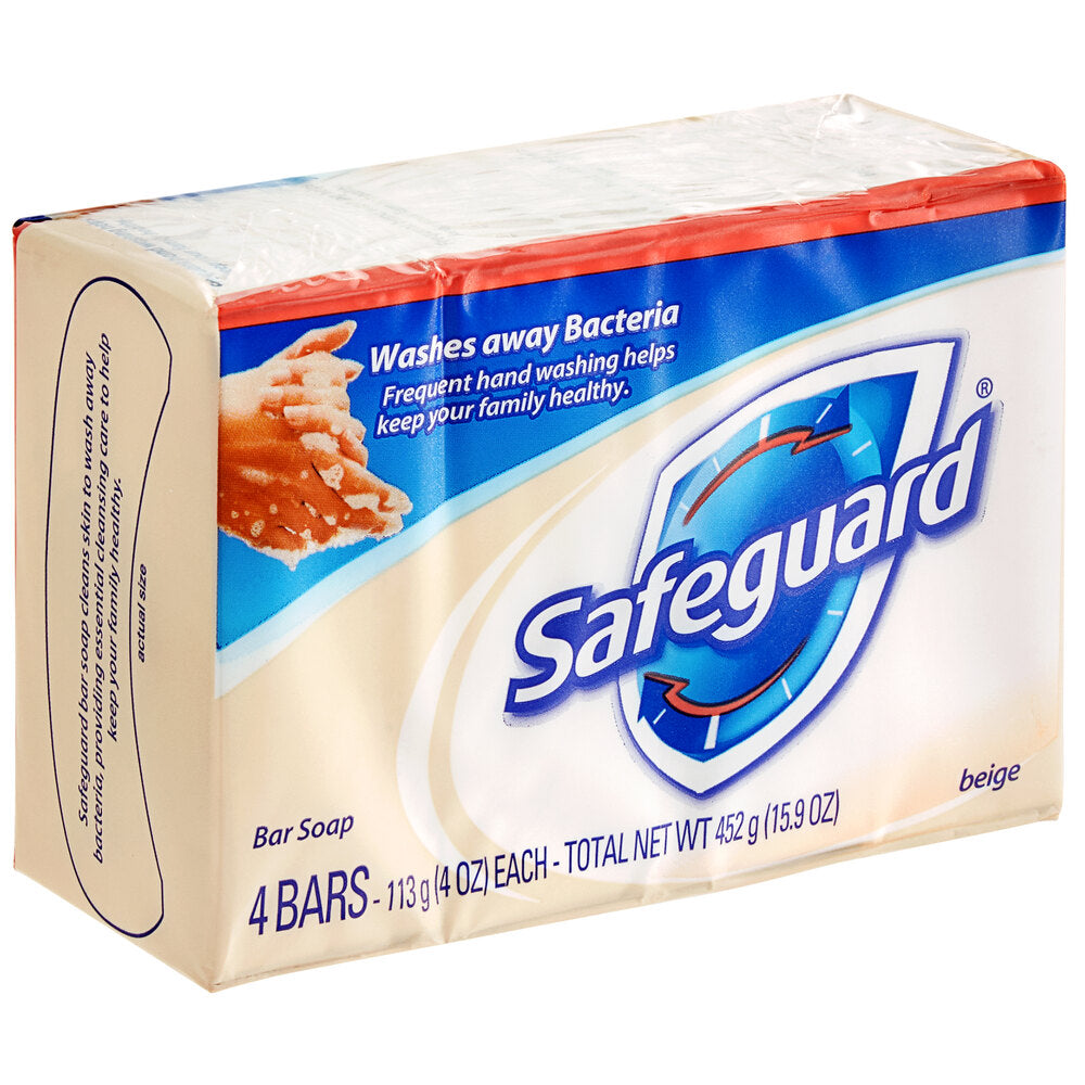 Safeguard Antibacterial Bar Soap, Beige - 4 Oz