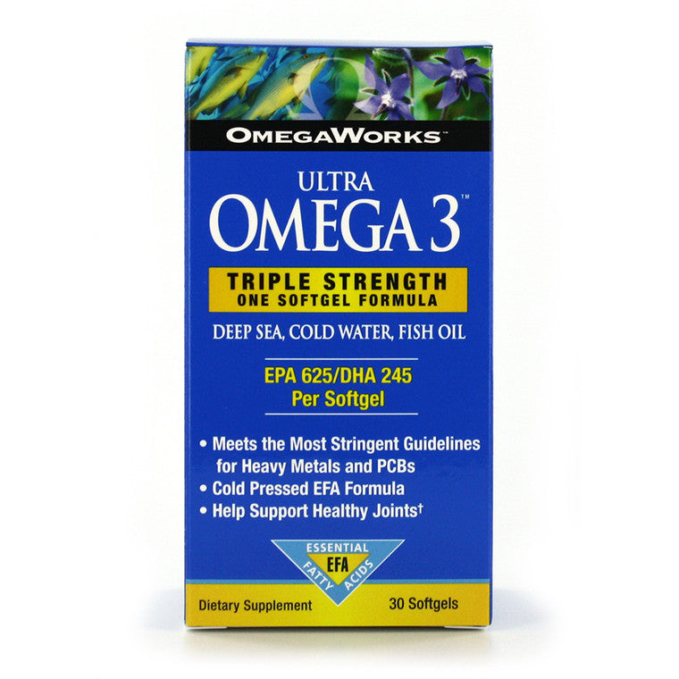 OmegaWorks Ultra 3 Triple Strength, 30 Softgels