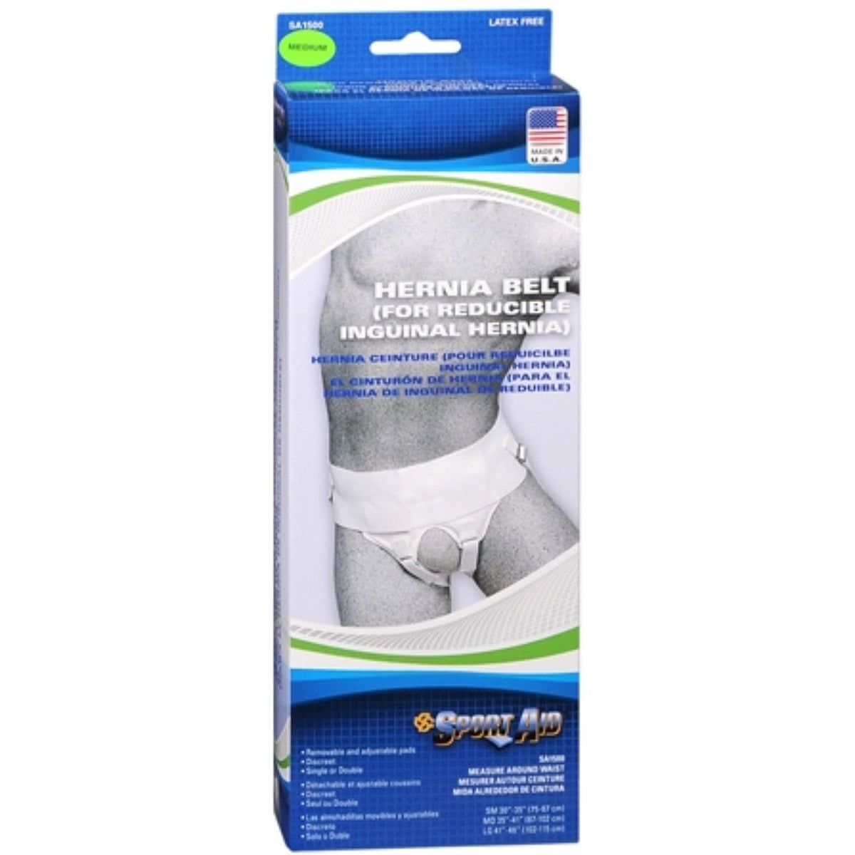 Sport Aid Hernia Belt Medium 35 -41