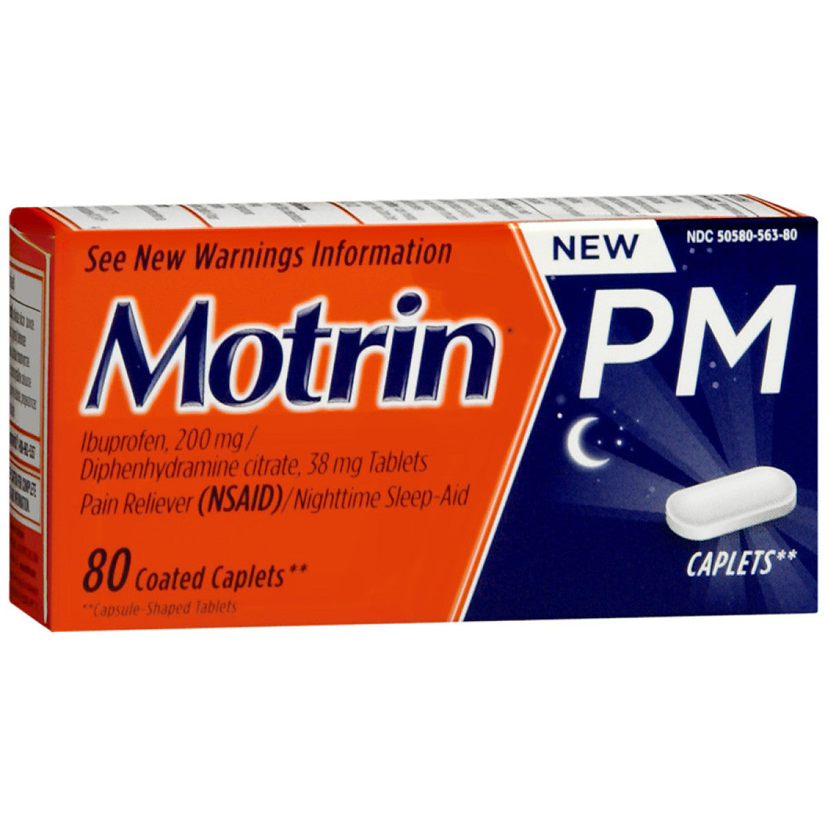 Motrin Pm Pain Reliever 80 Coated Caplets