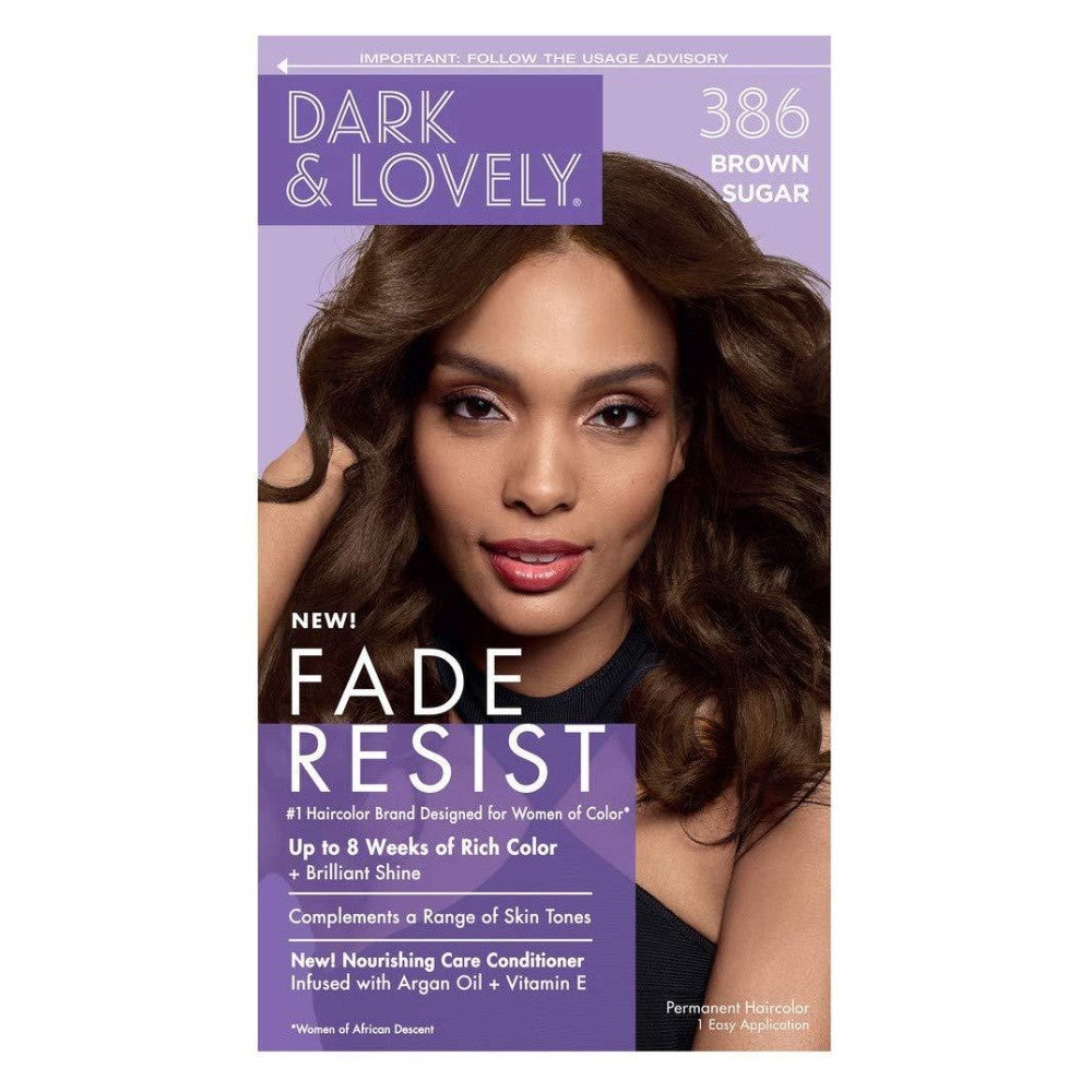 Dark and Lovely Fade Resist Hair Color Brown Sugar 386