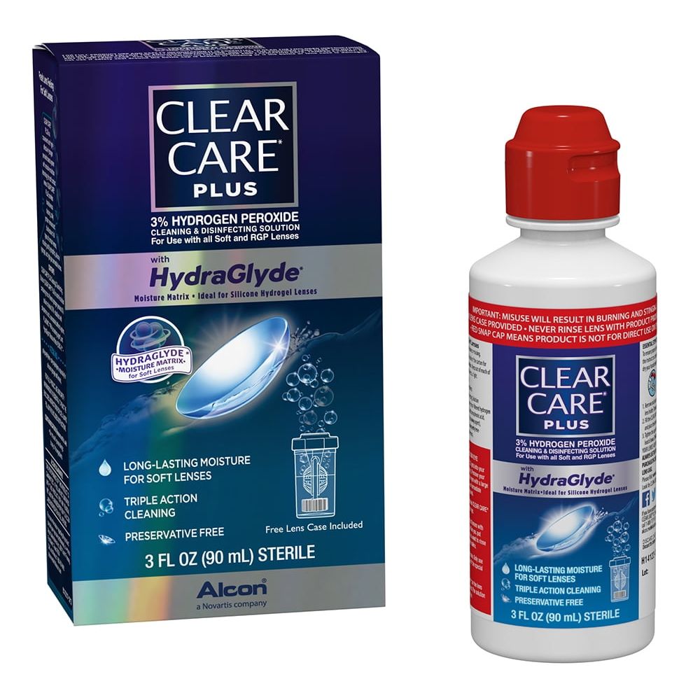 Clear Care® Plus with HydraGlyde® Cleaning & Disinfecting Solution (3 fl oz)