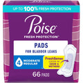 Poise Incontinence Moderate Absorbency Pads, Regular Length