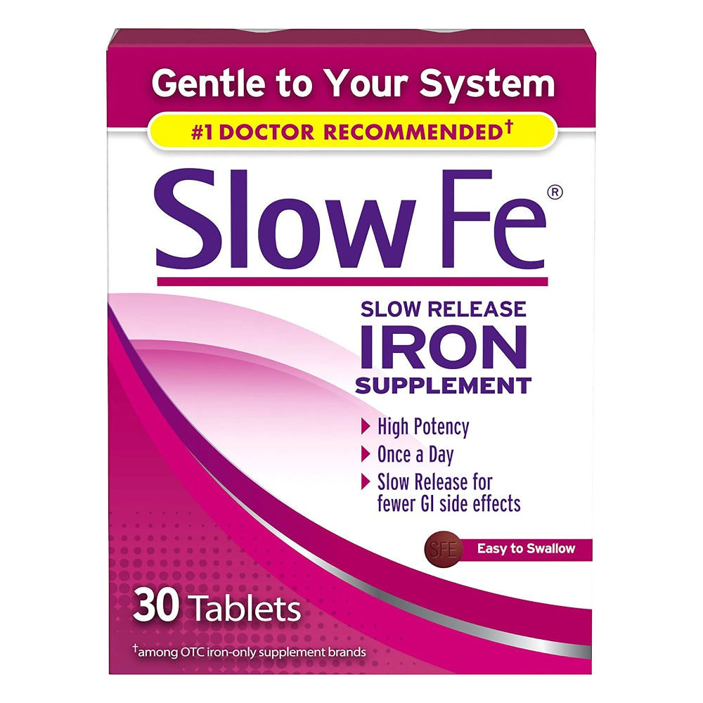 Slow Fe Slow  Release Iron Supplement 45Mg Tablets 30Ct