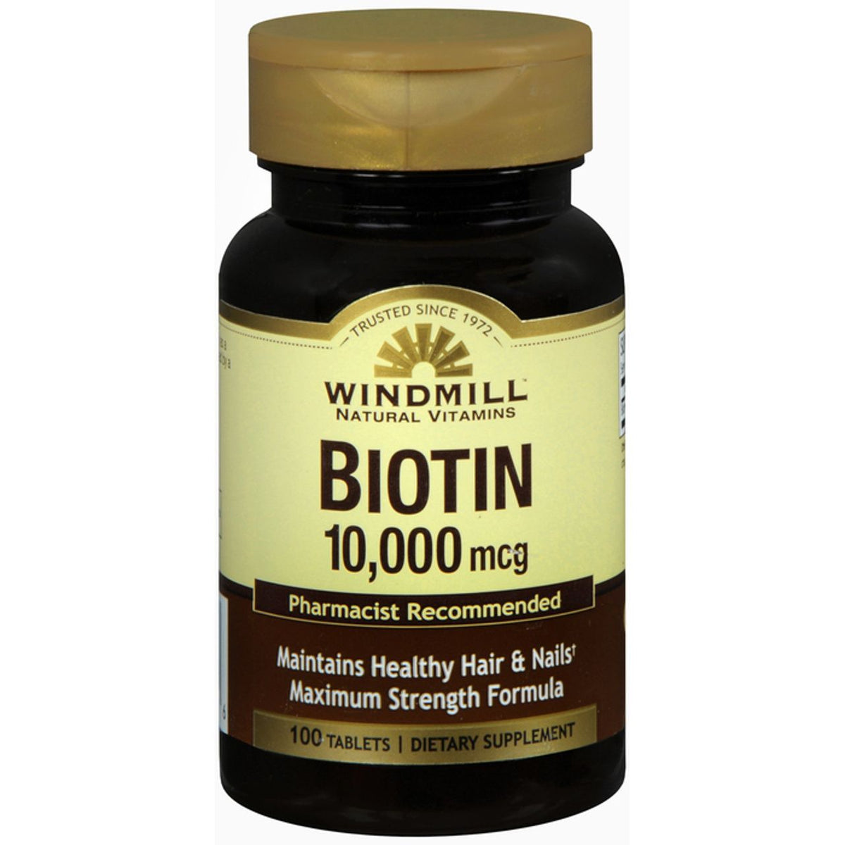 Biotin 10,000 Mcg - Tablets 100Ct