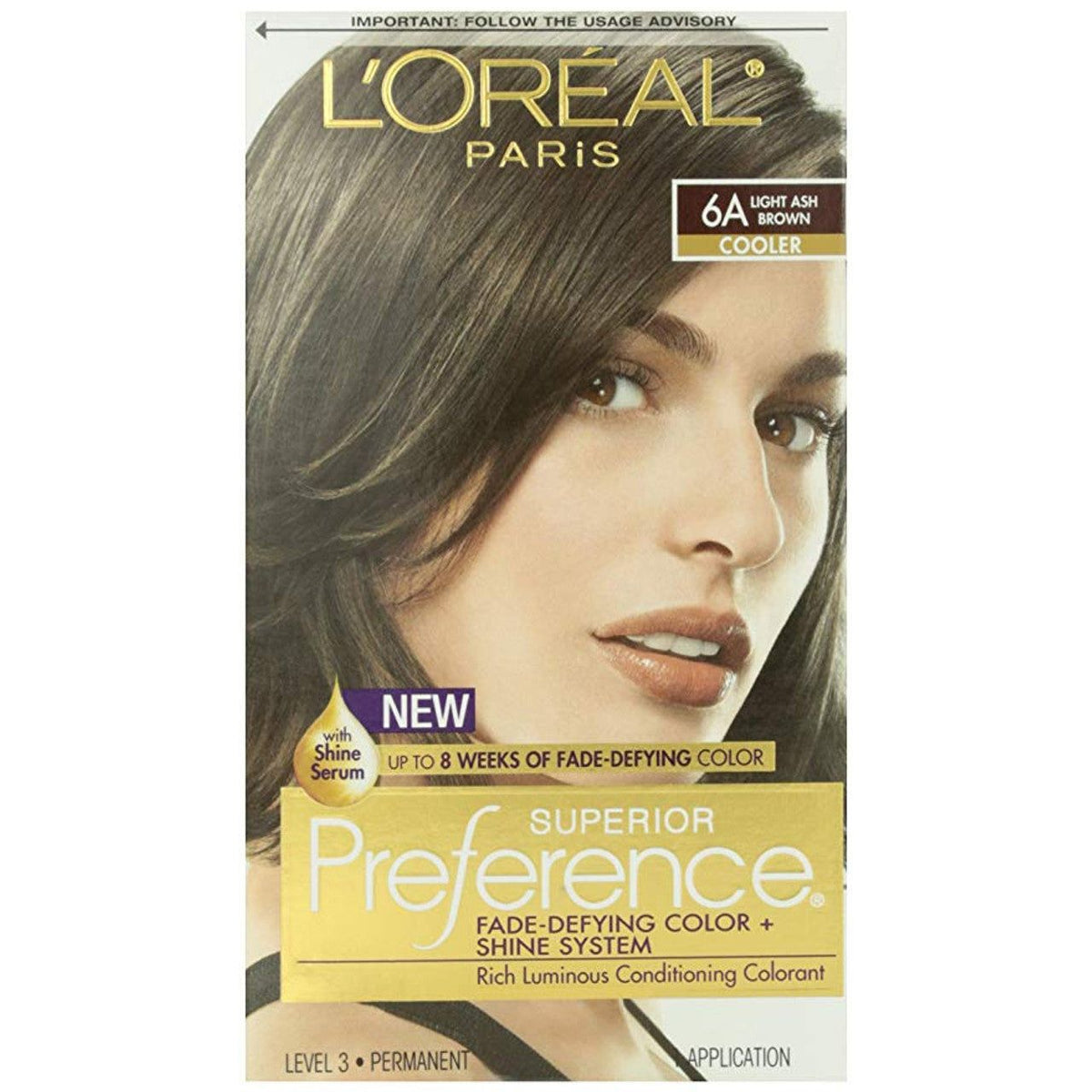 L'Oreal Paris Light Ash Brown #6A Cooler Hair Color 1