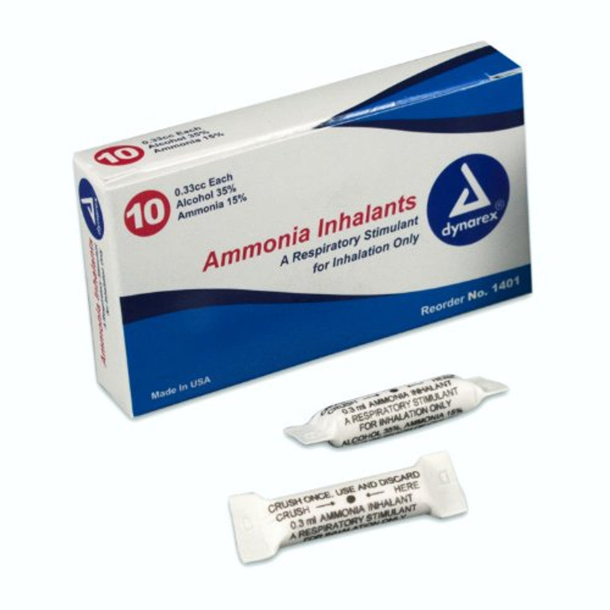 Dynarex Ammonia Inhalants DYN 10