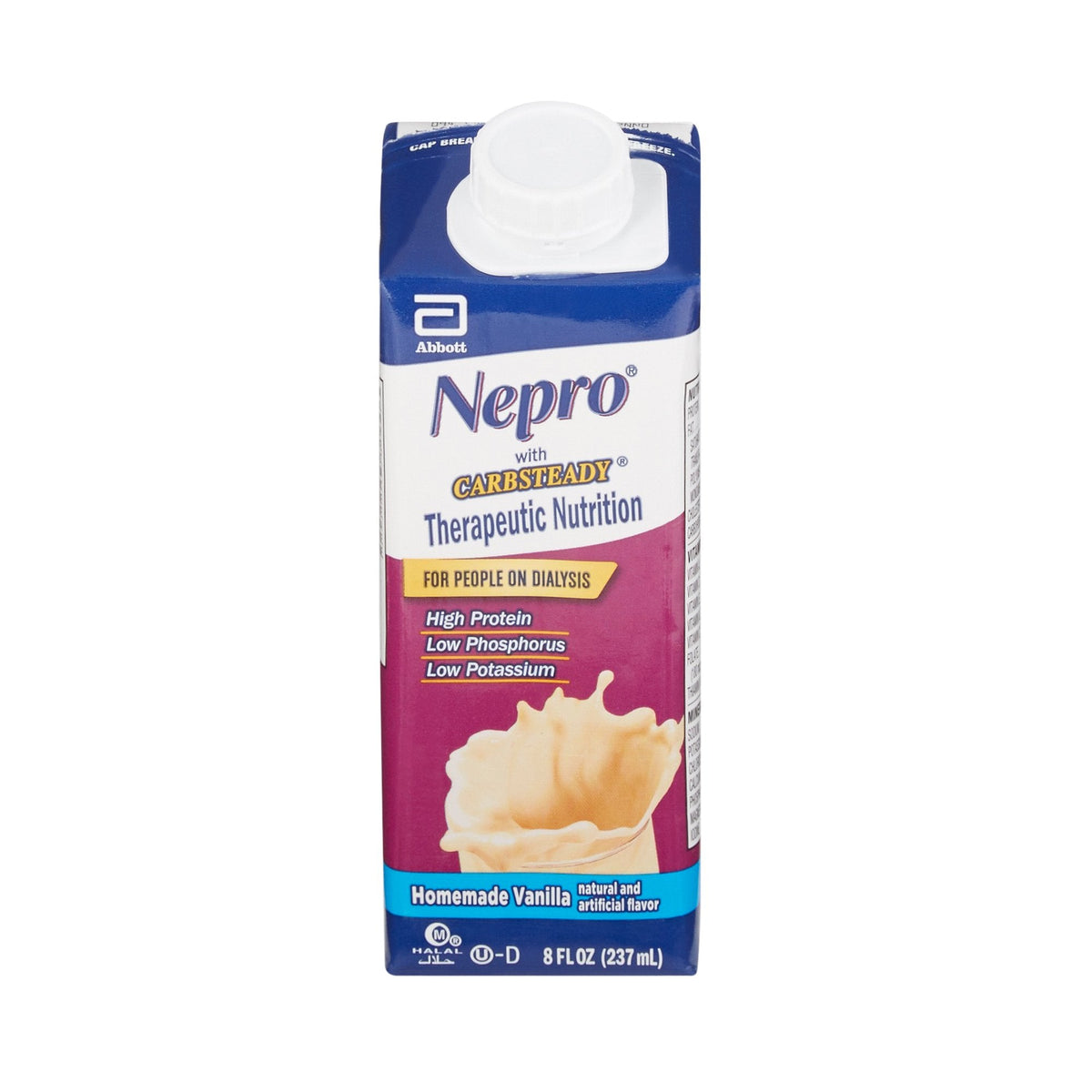 Abbott Nepro With Carb Steady Therapeutic Nutrition Vanilla Ready-to-Drink 8 Fl Oz Tetra