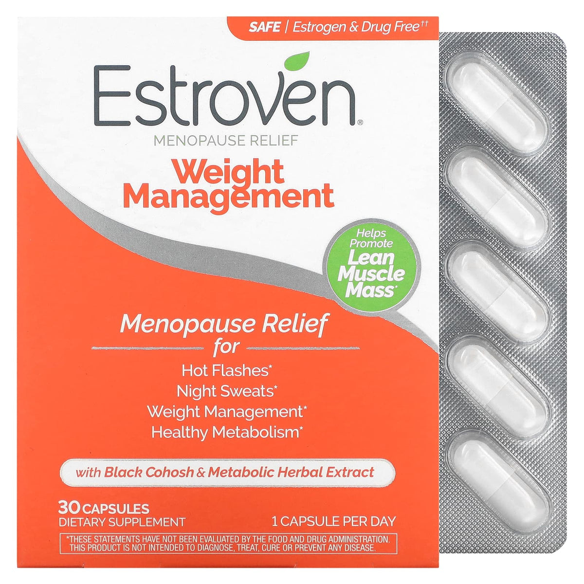 Estroven® Menopause Relief &amp; Weight Management – Dietary Supplement