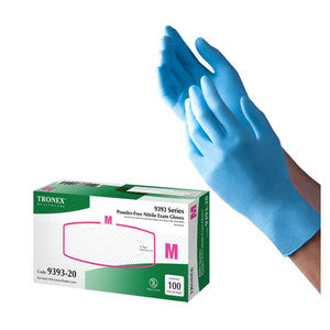Tronex® Nitrile Exam Gloves – Chemo Rated, Powder-Free, Large (100 Count)