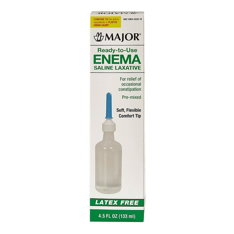 Major Enema Saline Laxative Ready-To-Use - 4.5 Oz