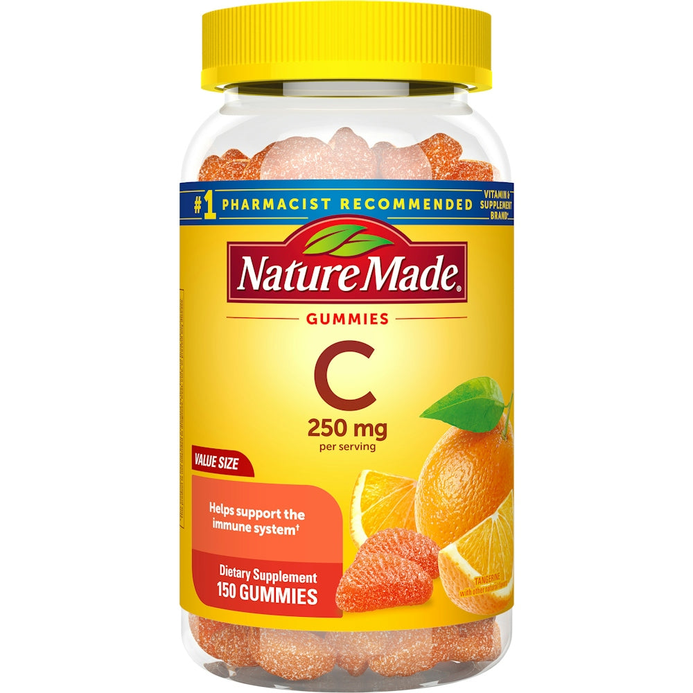 Nature Made Vitamin C Gummies 250 Mg, 150 Count Value Size, For Immune Support