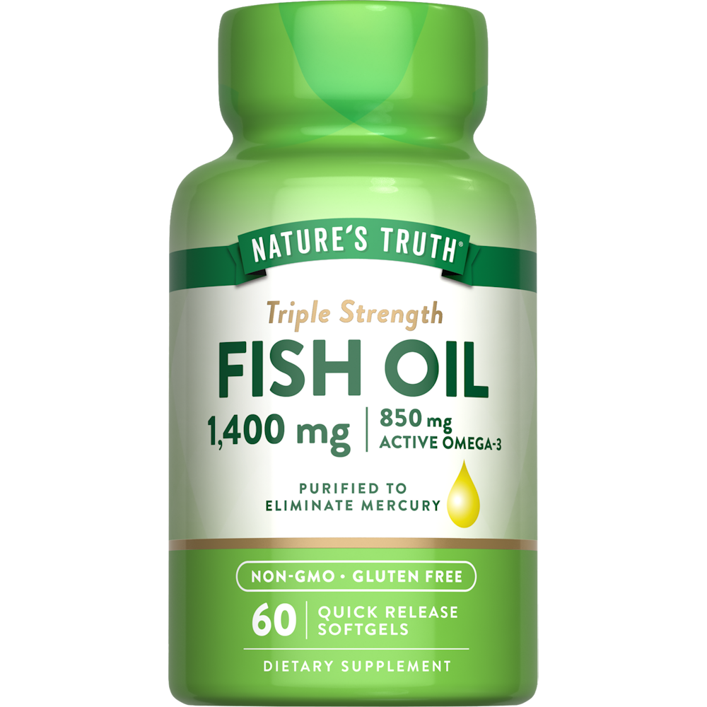 Nature's Truth Triple Strength Fish Oil 1360 Mg Capsules