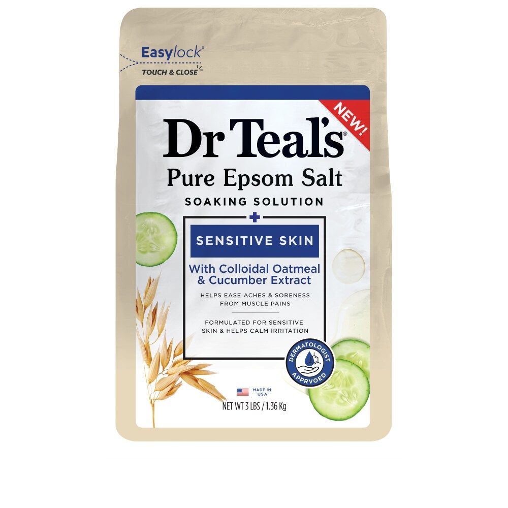 Dr Teal's Epsom Salt Soaking Solution (Sensitive Skin - 3 Lbs)