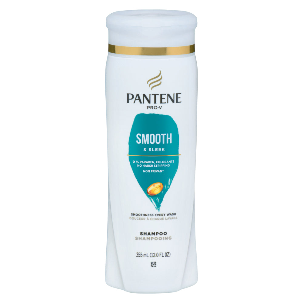 Pantene Smooth & Sleek 72 Hr Smoothness Shampoo 12 Fl Oz