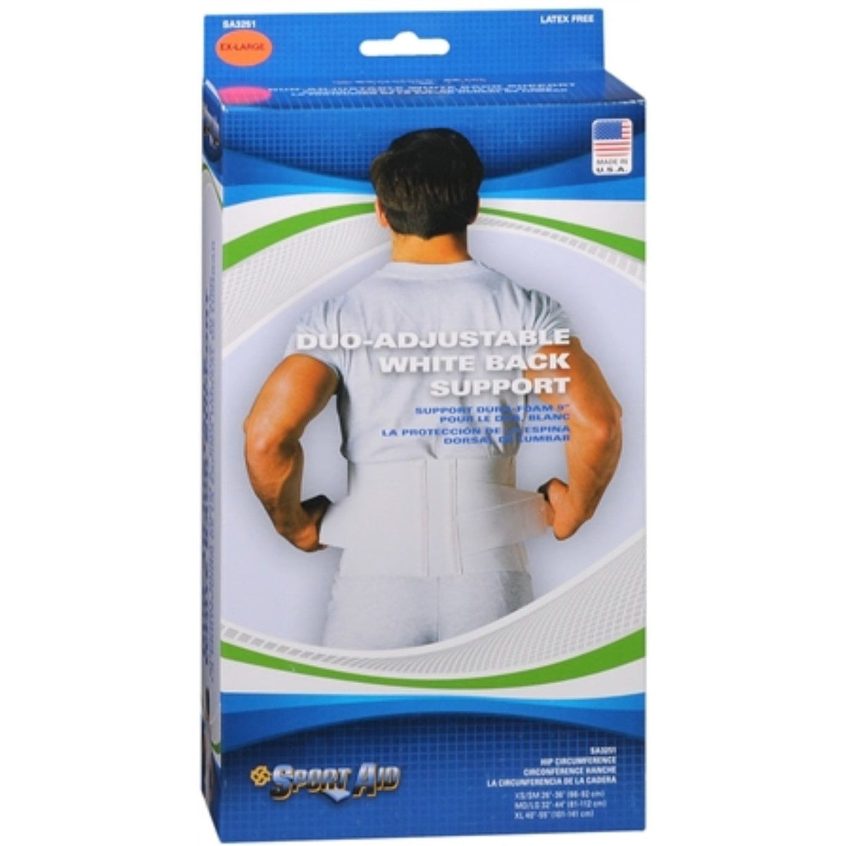 Sport Aid Back Belt DuroFoam 9 X-Lge