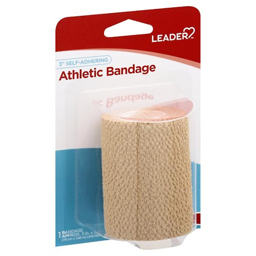 Leader Althletic Bandage, Self Grip 3 In 1 Ct