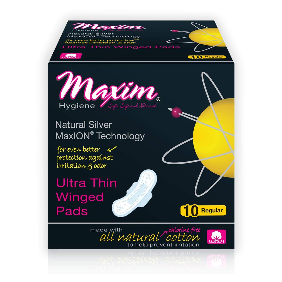 Maxim Hygiene Maxion™ – Natural Ultra Thin Winged Pads (Regular)