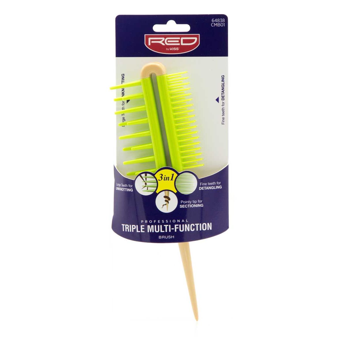 Red by Kiss Triple Multi-Function Comb