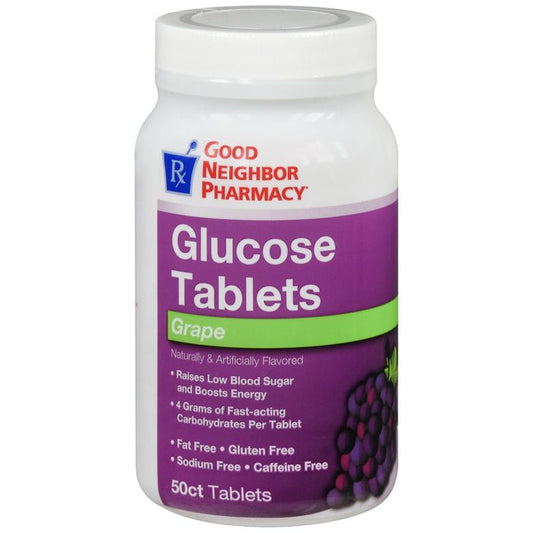 Trividia Health Good Neighbor Pharmacy Glucose Grape Tablets 50ct