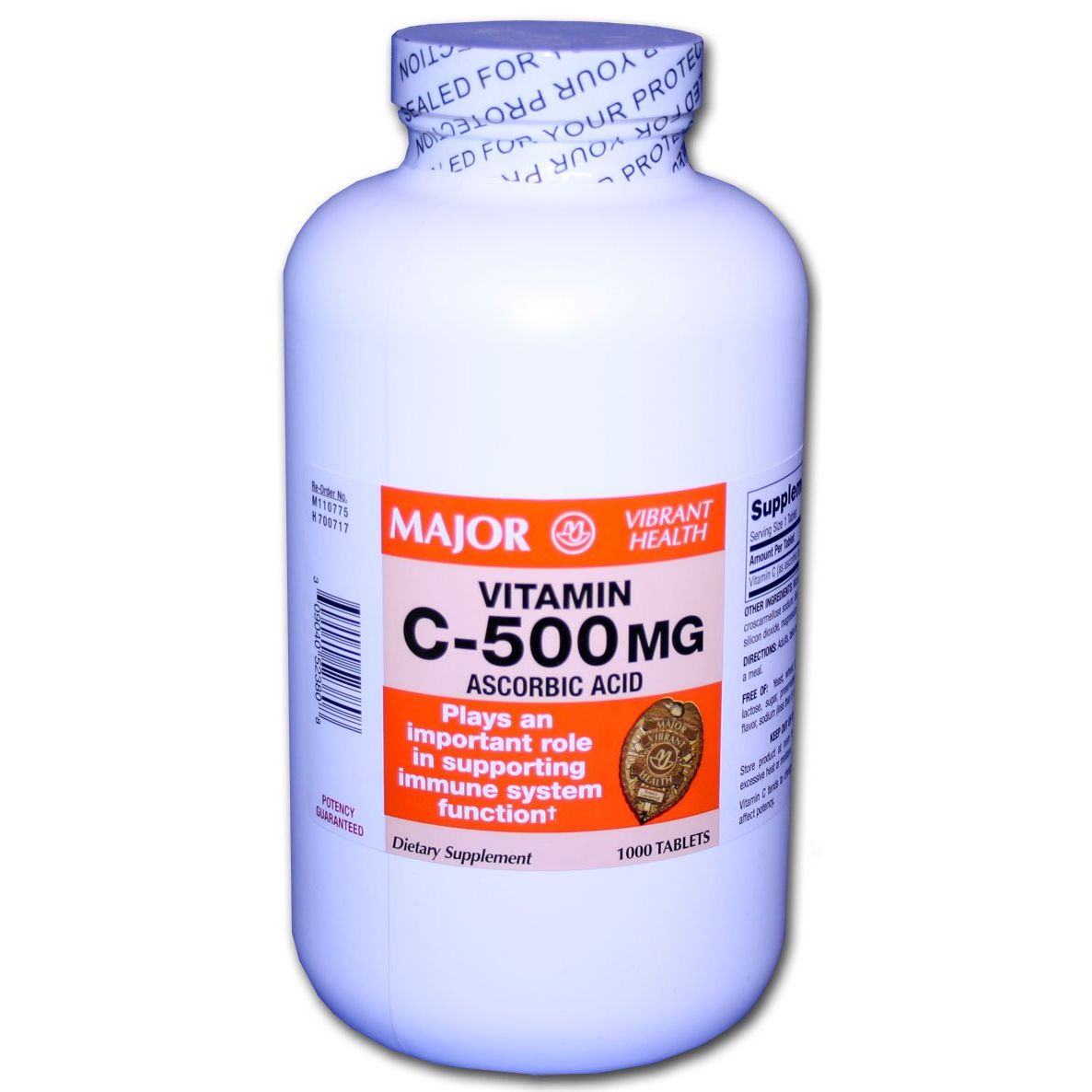 Major Vitamin C 500 Mg - 1000 Tabs