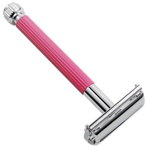 Parker 29L Pink Women's Long Handle Butterfly Open Safety Razor