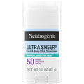 Neutrogena Ultra Sheer SPF 50 Zinc Mineral Sunscreen Stick, 1.5 Oz