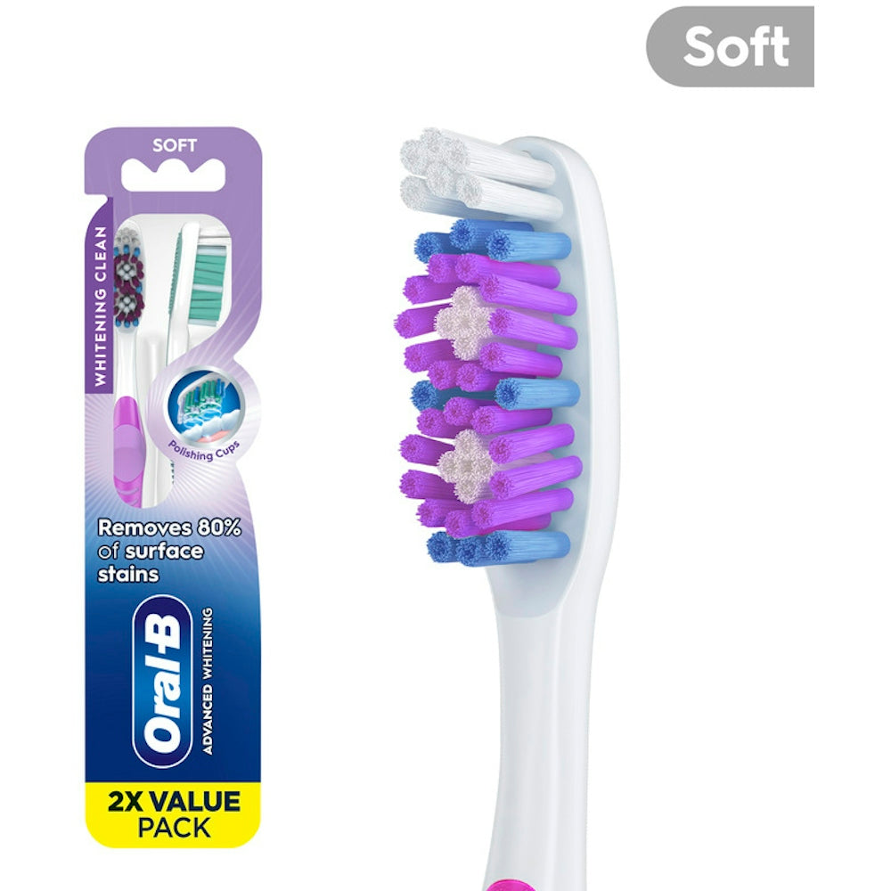 Oral-B 3D White Vivid Soft Toothbrushes Value Pack