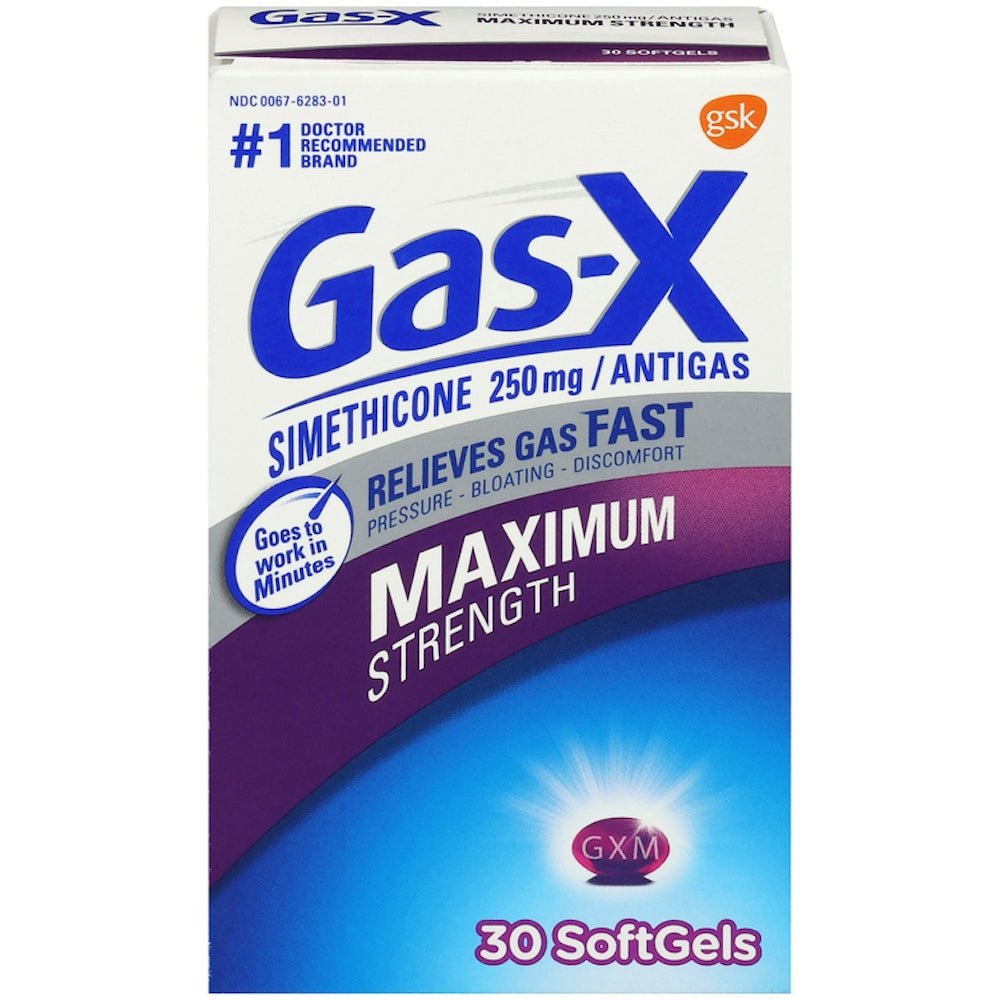 Gas-X Maximum Strength Relief Softgels With Simethicone 250 Mg
