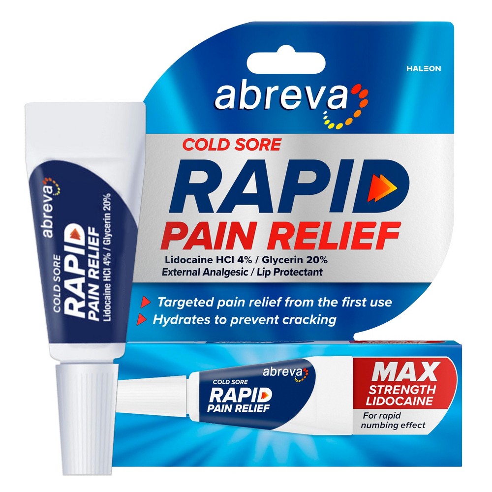 Abreva Cold Sore Rapid Relief Cream  0.11 Oz