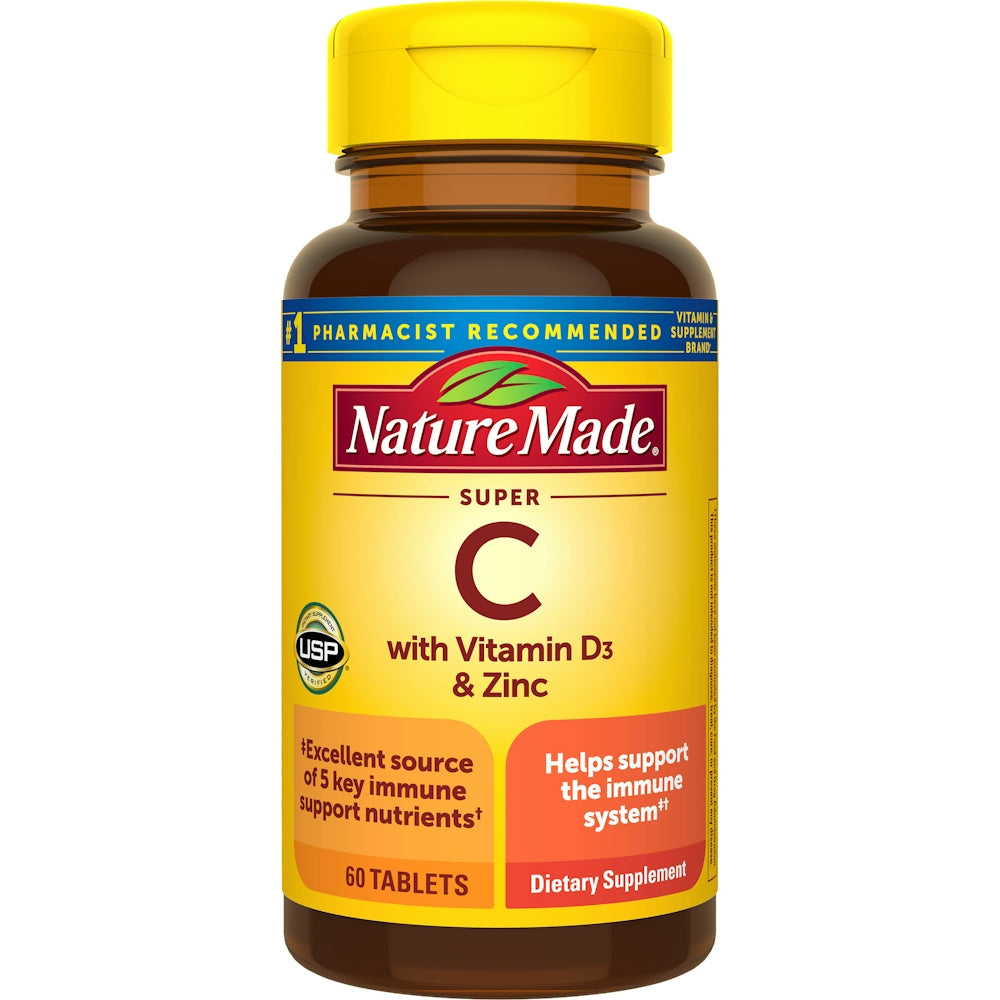 N M  Super C Vit D3 Zinc Tb 60