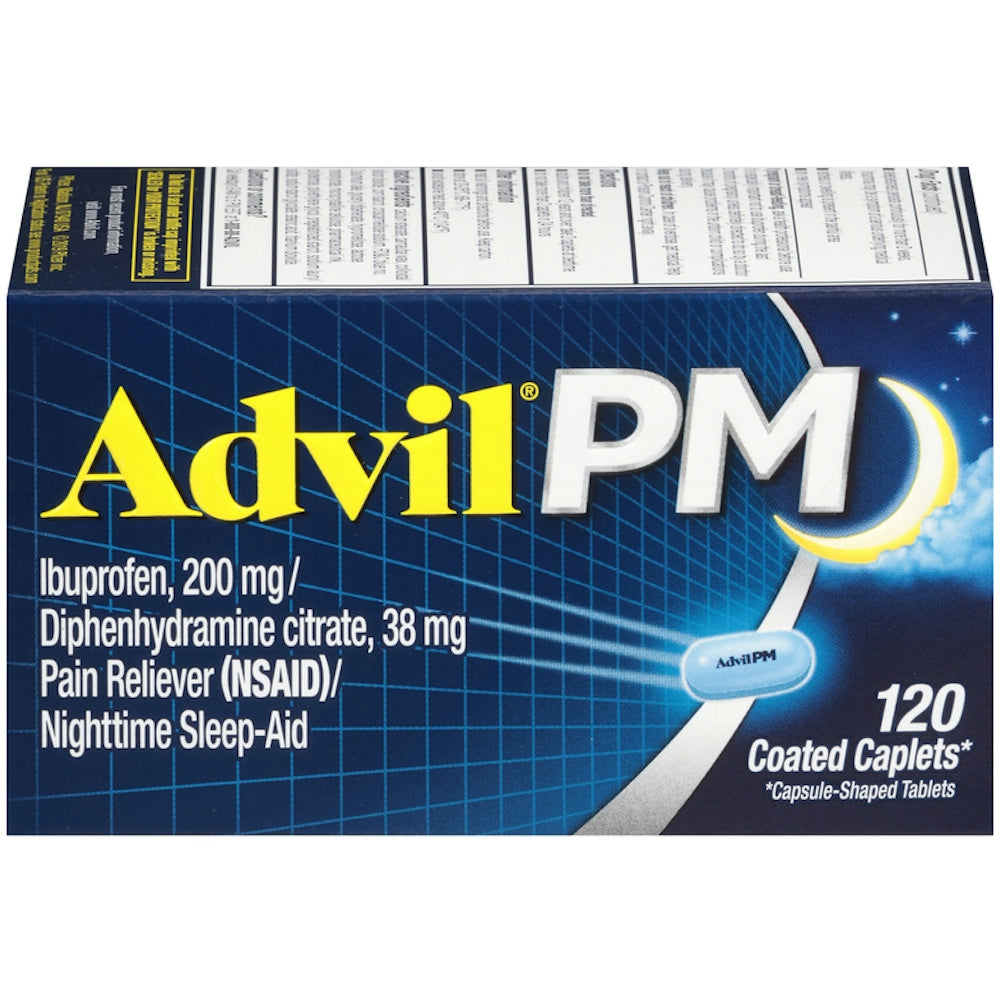 Advil Pm Pain Reliever/Nighttime Sleep -Aid Caplets 120 Ct