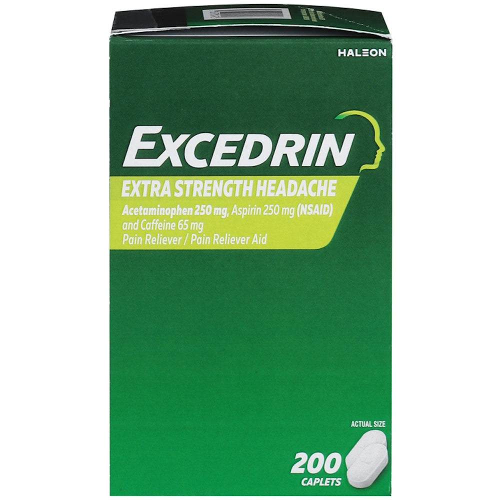 Excedrin Extra Strength Caplets For Headache Pain Relief