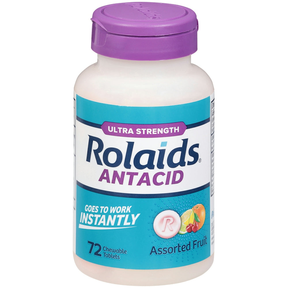 Rolaids Ultra Strength  Chewable Tablets Fruit 72 Ct