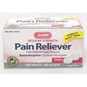 Leader Pain Reliever Tablets 325mg 100ct