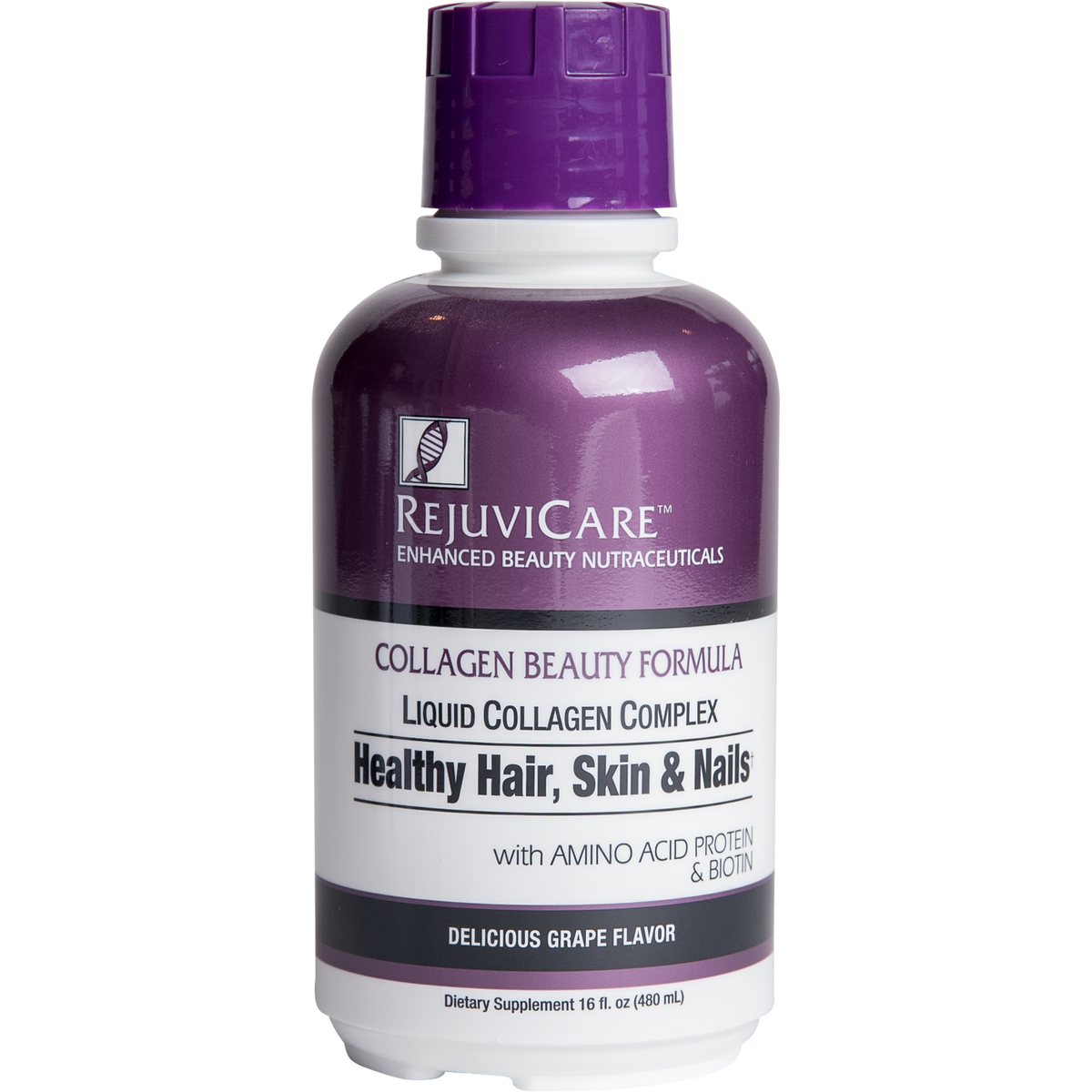 RejuviCare Liquid Collagen Formula - Grape - 16 Fl Oz