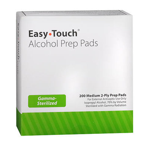 Easy Touch Alcohol Prep Pads Medium 2-ply