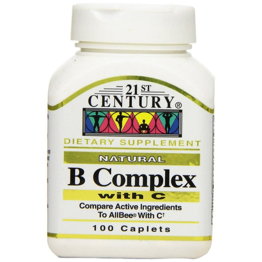 21st Century B Complex Plus Vitamin C - 100 Tablets
