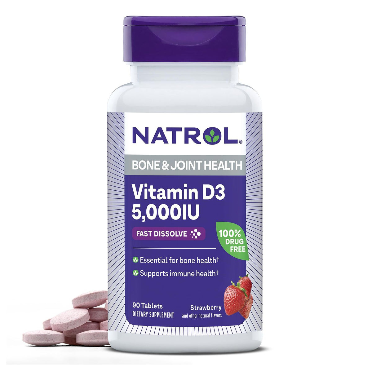 Vitamin D3 Td 5000 U - 90 Strawberry