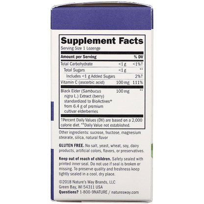 Nature's Way Sambucus Standarized Elderberry Lozenges 30ct