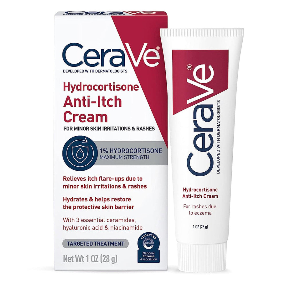 Cerave Hydrocortisone Anti-Itch Cream - 1 Oz