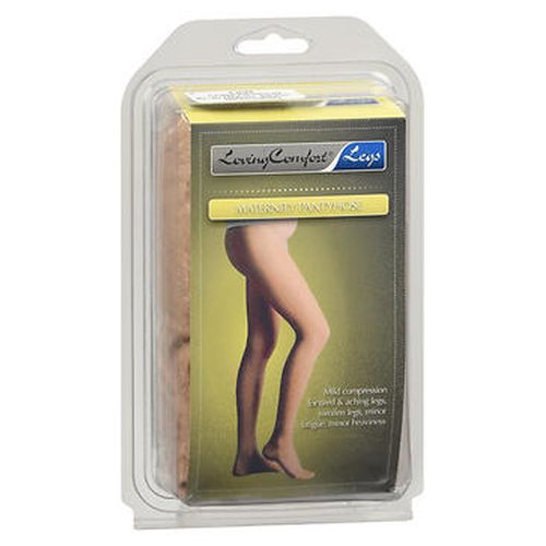 Loving Comfort  Sheer Pantyhose  Maternity20-30 Beige Medium 1Ct