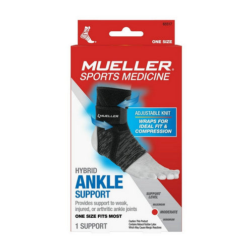Mueller® Hybrid Ankle Support Wrap – Adjustable – 1 Unit