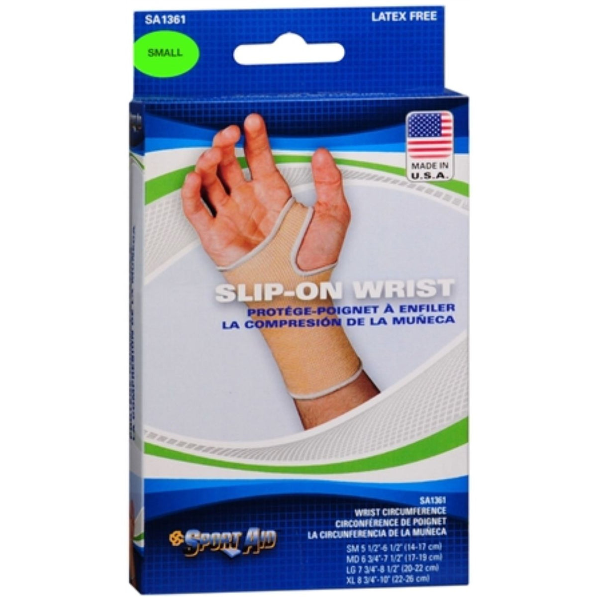 Sport Aid Slip-On Wrist Support, Small - Each