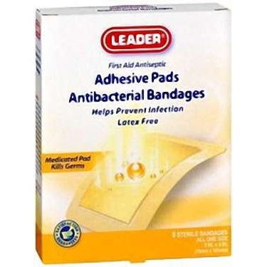 Leader Antibacterial Bandage - 3" X 4"