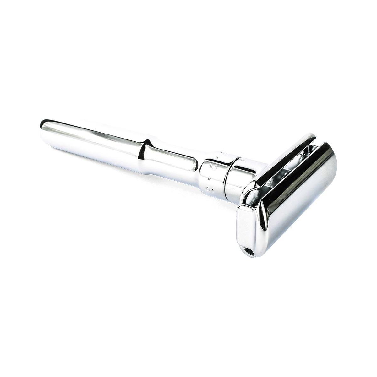 Merkur Futur 701 Adjustable Dbl Edge Safety Razor Chrome + 10 Blades