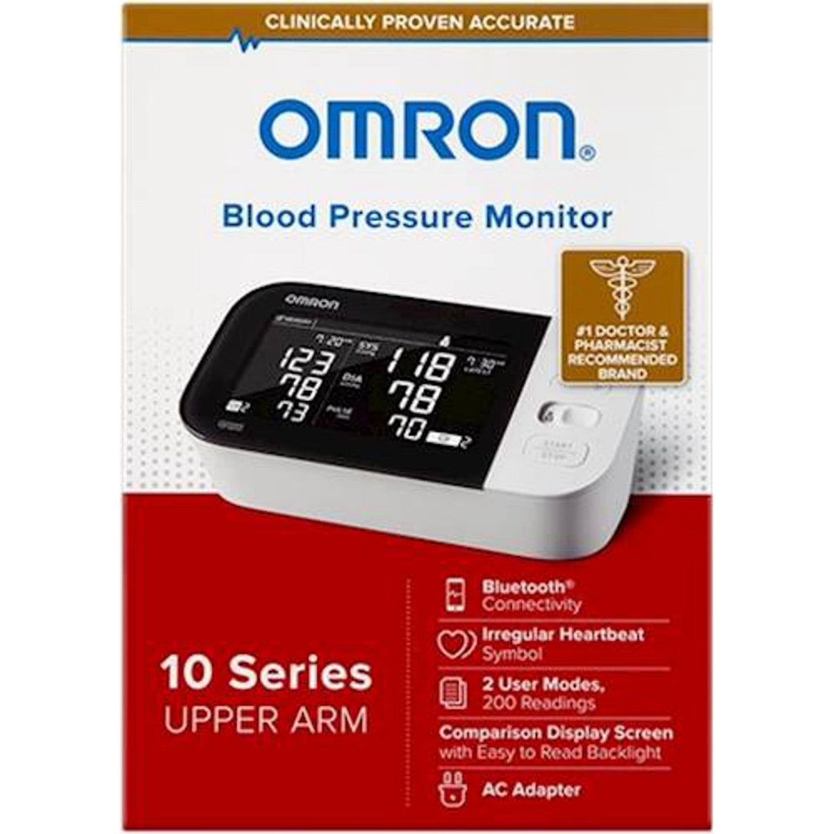Omron 10 Series Wireless Upper Arm Blood Pressure Monitor BP7450