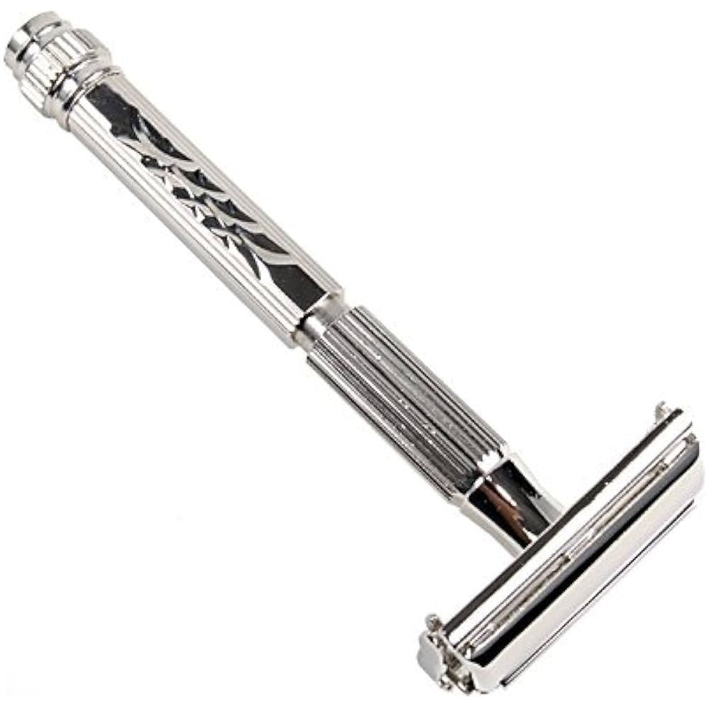 Parker 60R Nickel Butterfly Double Edge Safety Razor